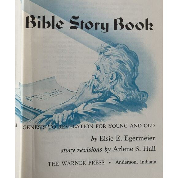 Bible Story Book VTG 1955 Illustrated Egermeier’s Standard Edition Genesis - Picture 7 of 9